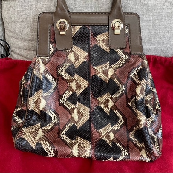 Rare Valentino Garavani Python Tote - Picture 2 of 8